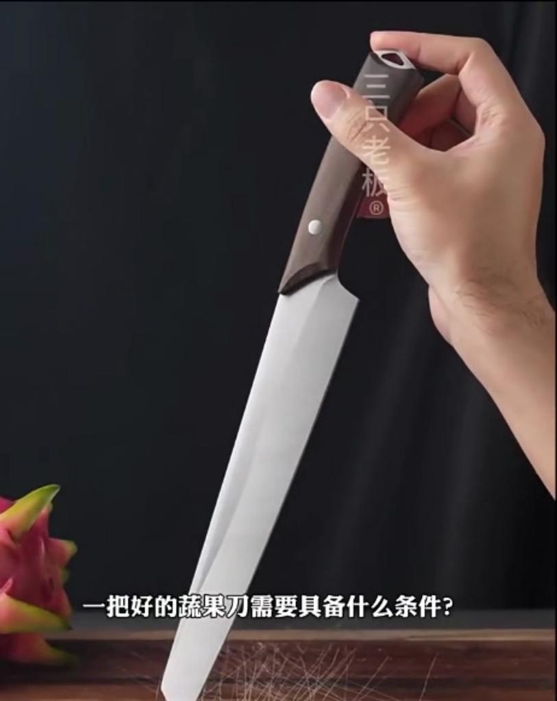 Japanese Sushi Knife Hand Forged Fruit Watermelon Paring Knife Natural Wood Handle Kitchen Chef Knives Tools