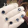 London Blue Topaz  Gemstone 925 Sterling Silver Jewelry Handmade Girls Bracelet RB-14-9