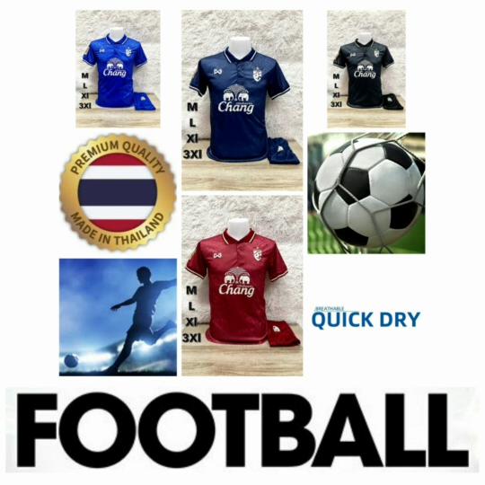 THAILAND National Football Soccer Vintage Shirt Polo Unisex Men Women Training JERSEY Print Quick Dry Short Sleeve Uniform Elephant Flag Badge Logo