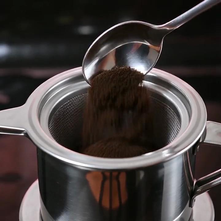 Vietnamese Coffee Phin Filter, Stainless Steel Vietnam Drip Coffee Maker, Portable Single Cup Coffee Dripper Pot