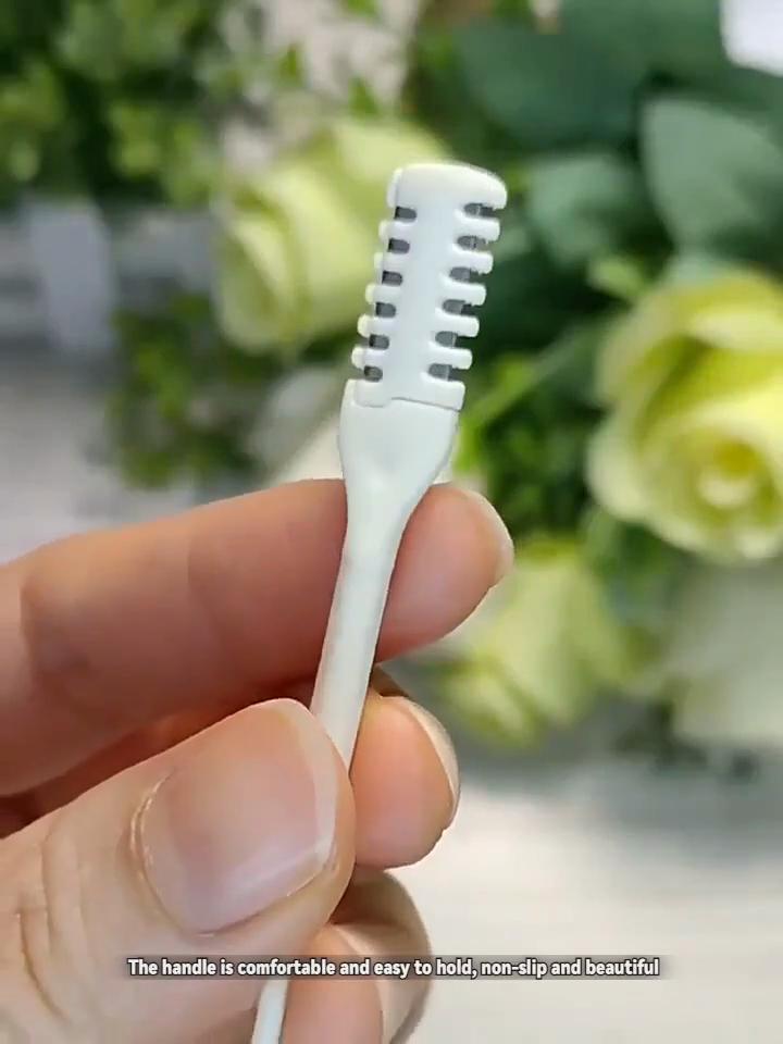 Trimmer portabil pentru părul din nas cu două capete, angro, sigur, manual, instrument de îngrijire facială