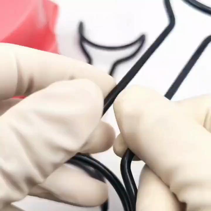 Dental Kieferorthopädische T form Retractor Mund Gag Opener Zähne Retractor Schwarz Beschichtet Doppel Enden Zahnarzt Zahn Bleaching Werkzeug