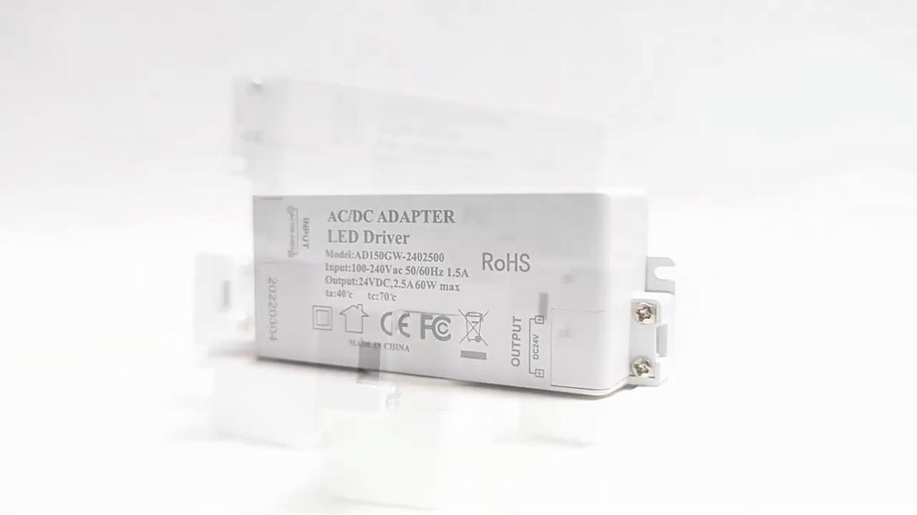 AC 100-240V to   12V SMD LED Driver   Power   for LED Strip Light (12W)