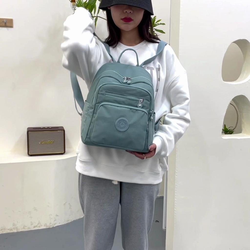 Women's Travel Backpack Nylon Schoolbag Lightweight Large Capacity Student Backpack
