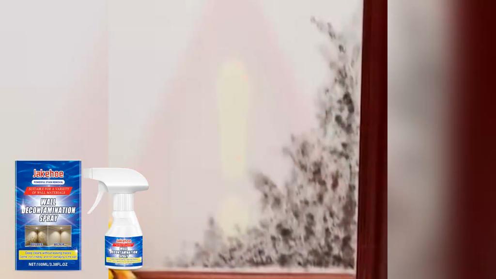 Jakehoe Wall Stain Remover Spray Wall Cleaner for Water Stains and Grime Bathroom Polishing Cleaner 100ml