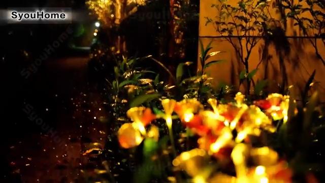 1PC Solar LED Fiber Optic 6 Head Butterfly Light Outdoor Decoration Lawn Light Garden Atmosphere Decoration Light