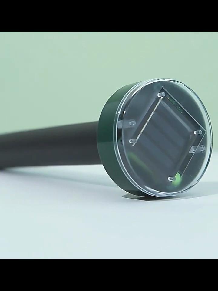 Solcelledrevet ultralyd, sonisk føflekk, skadedyr, gnageravstøtende, hage, utendørs lampe, bakgård, jordbruksland, mus,