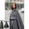 Halloween Costumes for Adult Women Medieval Cosplay Retro Lace Long Cloak with Hat Party Renaissance Noble Woman Costume