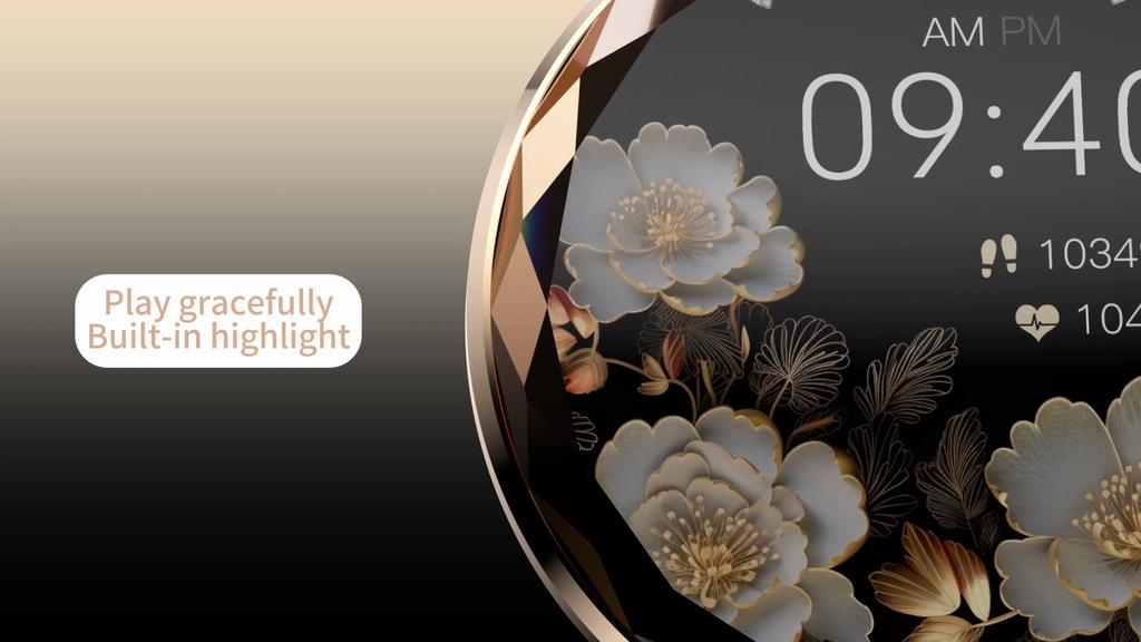 LUCKY START Fashion Smart Watch Women Bracelet Heart Rate Monitor Custom Dial Sports Fitness Watch Ladies Waterproof Smartwatch Android