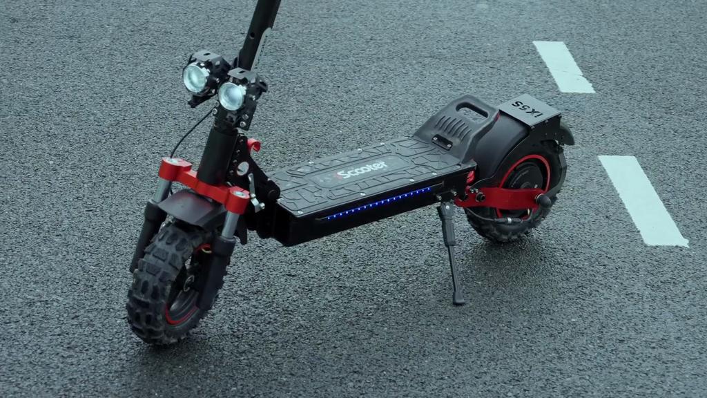 Electric Scooter Foldable iScooter 10" 1000W Motor 48V 15AH Max Range 64Km Load 150Kg Black ix5S