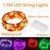 LED Copper Wire Fairy Lights Battery Powered Garland Fairy Lighting Garland DIY Wedding Party Christmas Decoration