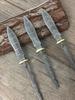 DIY Semi-finished Damascus Steel Pattern Tea Needle Knife Billtes for DIY Tea Cutter Puer and Dark Tea Knife Bank