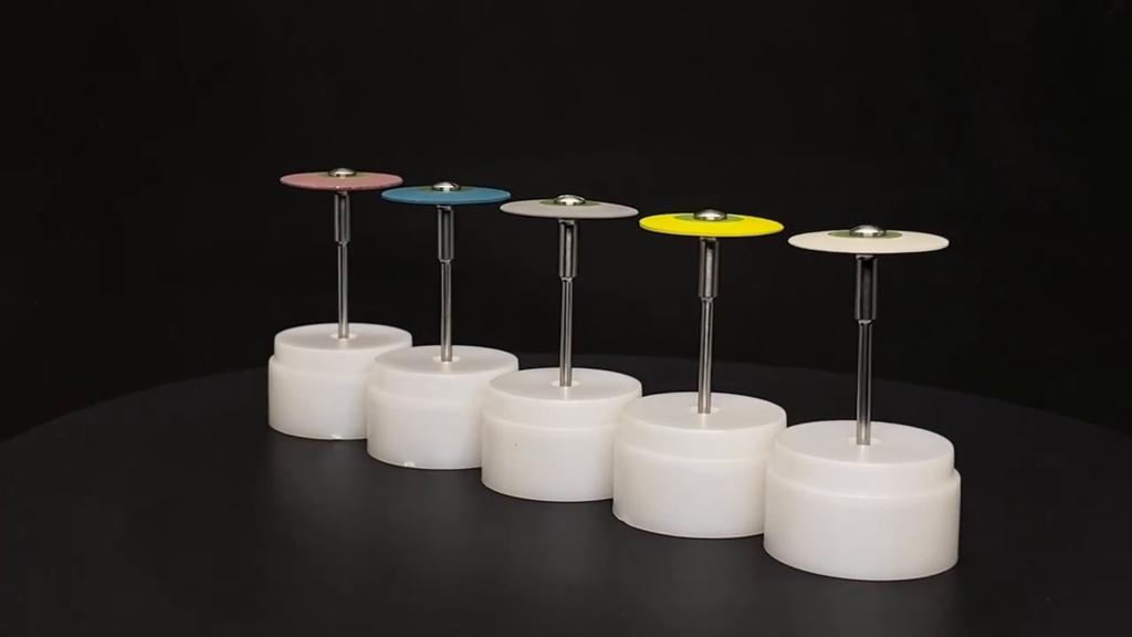 Dental Rubber Diamond Polisher Wheel Disc For Porcelain Zirconia Restorations 26mm Dental Lab Polisher