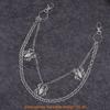 Punk Metal Double Ring Waist Chain With Lobster Clasp For Men And Women