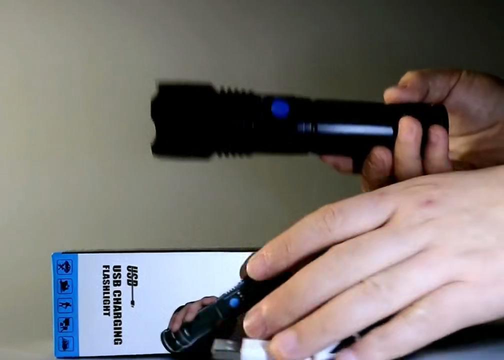 USB 300 Minuten Aufladbare Taschenlampe Starkes Licht 3 Modi Handlampe 14500 Batterie Taschenlampe Wasserdicht Camping Wandern Nachtpatrouille