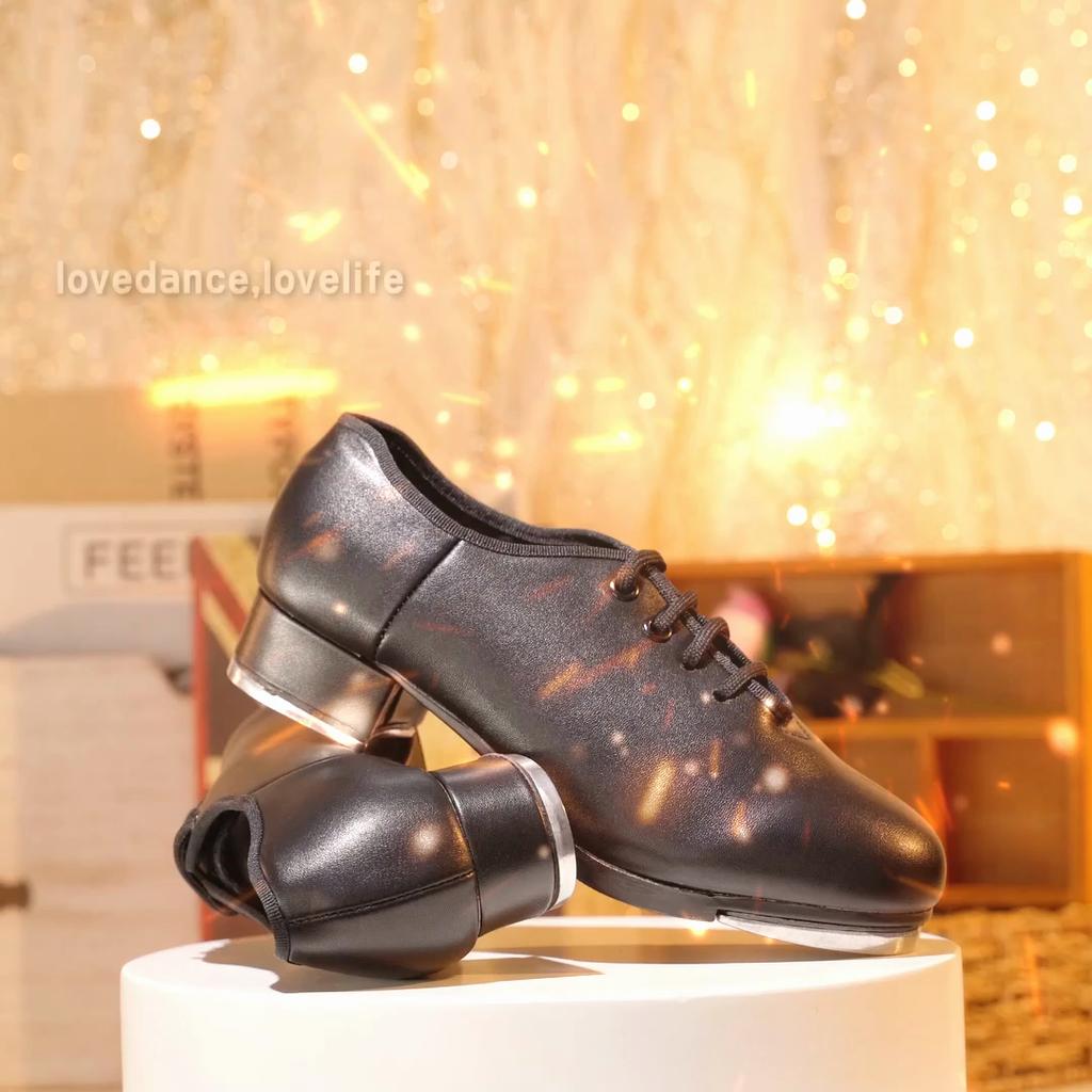 Imitation Leather Women MenTap Dance Shoes Beginner Children's Tap Shoes