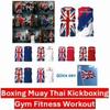 Canottiera Regno Unito UK Inghilterra Britannico Gran Bretagna MMA Pugilato Muay Thai Senza Maniche Bandiera Nazionale Stampa 3D Unisex Allenamento Fitness Workout Sport
