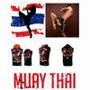 Muay Thai Kick Boxing UFFC MMA Mixed Marcial Art Jacket Sweatshirt Hoodies Men Women Kid Unisex Sleeveless Print Sport Gym Fitness Workout