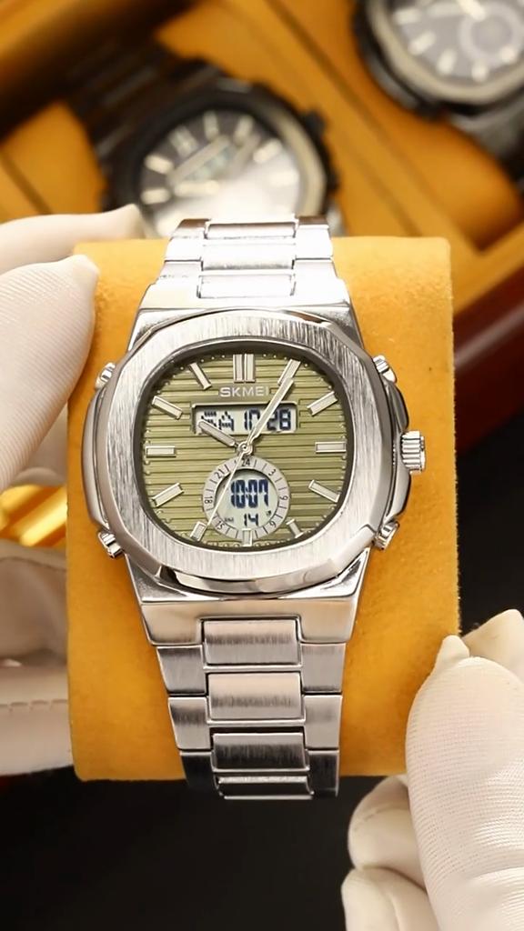 3 Time Light Date Waterproof Wristwatch Relogio Masculino Mens Sports Watches Fashion Casual Business Quartz Digital Watch