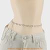 Water Drilled Heart Shape Metal Waist Belt For Women Men Elegant Summer Accessory