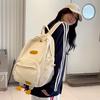 Cute Cartoon Velvet Duck Backpack For Girls Breathable School Bag High School Korean Style Shoulder Bag