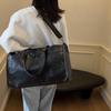 Large Capacity Handbag Short Distance Travel Bag PU Women's Fitness Luggage Bag