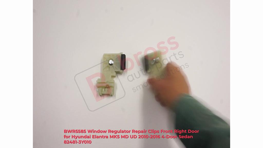 BWR5585 Window Regulator Repair Clips Front Right Door for Hyundai Elantra MK5 MD UD 2010-2016 4-Door Sedan 82481-3Y010
