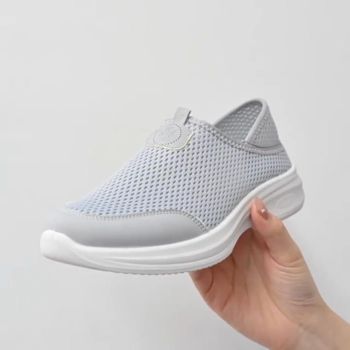 Spring and Summer New Women's Shoes, Mosquito Repellent Mesh Breathable Comfortable Soft Soled Men's Shoes, Wear Lightweight Casual Flyknit Shoes