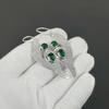Dainty Green Tourmaline Gemstone Earrings, 925 Sterling Silver Earring, Handmade Boho Silver Jewelry Dangle Earrings, Engagement Gift