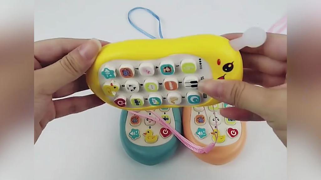 Bebek Telefonu Oyuncağı Boyun Askılı El-Göz Koordinasyonu Parlak Renk Pratik Çocuklar Bebek Erken Eğitici Mobil Günlük Yaşam İçin Diş Çıkarma