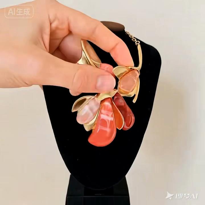 Fashion Colorful Flower Necklaces Adjustable Metal Open Chokers Korean Style Geometric Collar Necklace Women