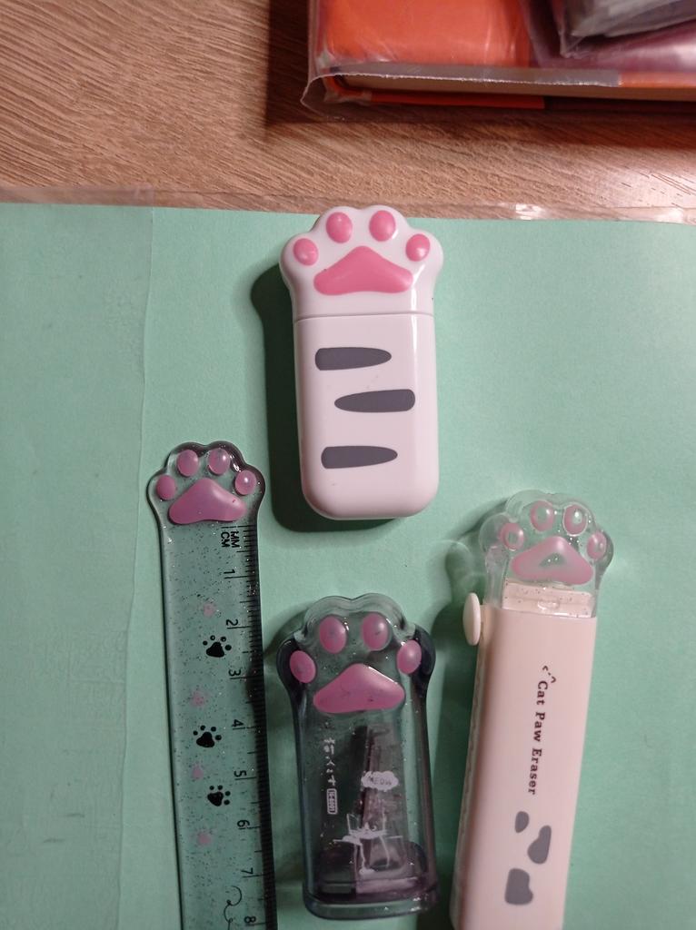 PATKAW 6 Cuffie Per Matite A Forma Di Zampa Di Gatto - Protettori Per Punta In Silicone Colorato