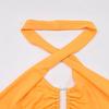 Sexy Waist Hollow Out Cross Shoulder Strap Slim Bodycon Dress Women Backless Sleeveless Skinny Mini Dress Club Party Vestidos