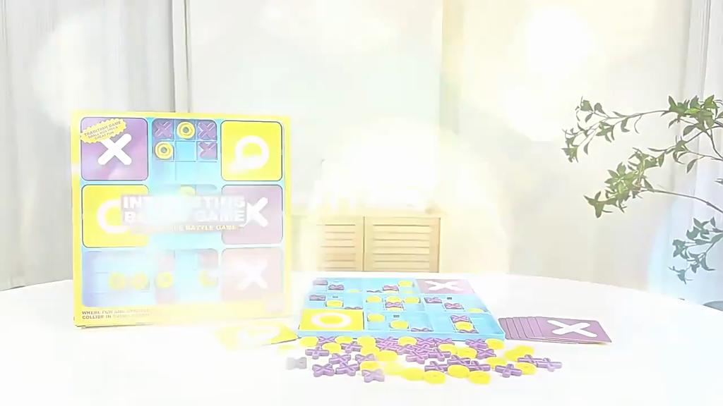 Kids Tic Tac Toe Board Game With Interactive Logic Training For Early Learning