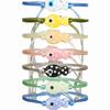 Braccialetti Tessuti a Mano con Pesci Animali in Ceramica per Donne e Uomini con Punti Multicolor Regolabili