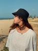 Wide Brim Round Dome Sunscreen Bucket Hat Unisex Summer Solid Color Fisherman Hat Fashion Accessories