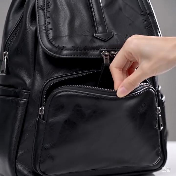 Women Soft PU Leather Backpack, Fashion Leisure Multi-way Shoulder Handbag for Travel Daily Use