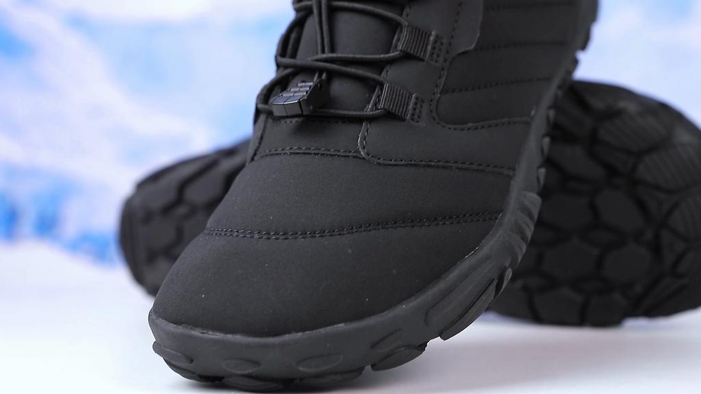 Men Outdoor Cotton Shoes Plush High-top Snow Boots Warm Waterproof Winter Casual Sports Shoes Non-slip