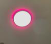 Led Ceiling Lamp Colorful Round Rgb Backlight Three-Color Dimmer Stepless Dimming New Ceiling Lamp