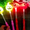 Sticks Luminous Halloween Handheld Wands Party Accessories Smiley Witch Pumpkin