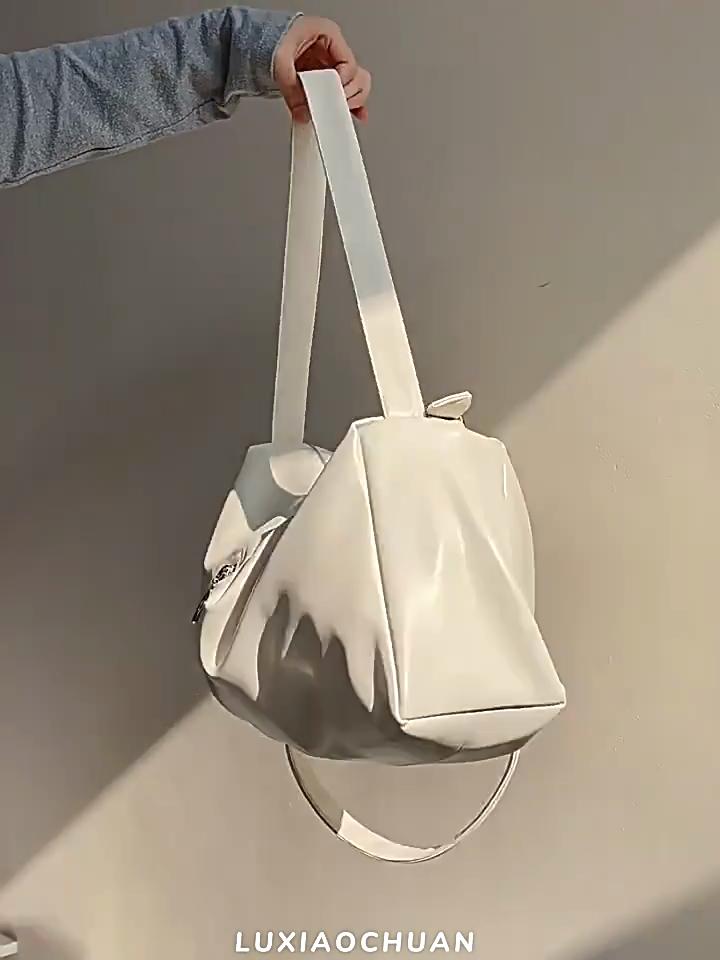 Yogodlns Crossbody Bags PU Leather Large Capacity Handbag and Purse Female Shoulder Bags Solid Color Casual Messenger Satchel