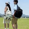 Junior High School Student Schoolbag Men's Solid Color Backpack Women's Travel Backpack