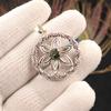 Rare Green Tourmaline Gemstone 925 Sterling Silver Artisan Jewelry Pendant 1.48" CP-29-16