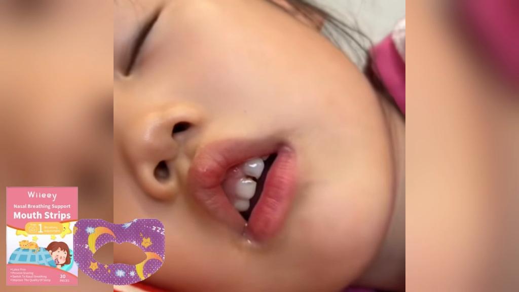 Wiieey Children's Sleep Strips Nighttime Sleeping Children's Sleeping Anti-Open Mouth Snoring Sleep Aid