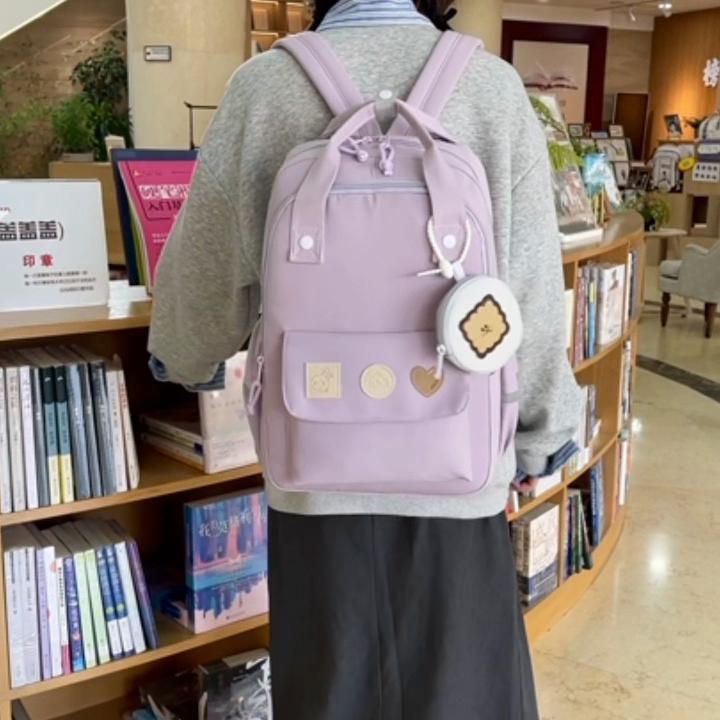 Backpack Large Capacity Outdoor Backpack Junior Senior High School Student Schoolbag