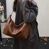 PU Hobo Bag Women's Fashion Shoulder Tote with Soft Texture Large Capacity Casual Everyday Handbag