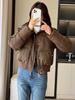 Fashion Winter Woman Parkas Loose Thick Warm Short Jacket Women's Coats