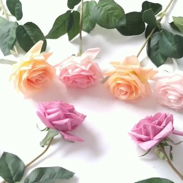 12Pcs Valentine's Day Simulation Flower Feel Moisturizing Rose MEIHON Home Life Home Decoration Table Decoration Gift