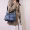 Dámská taška Vintage taška přes rameno Vícekapsá velkokapacitní taška crossbody
