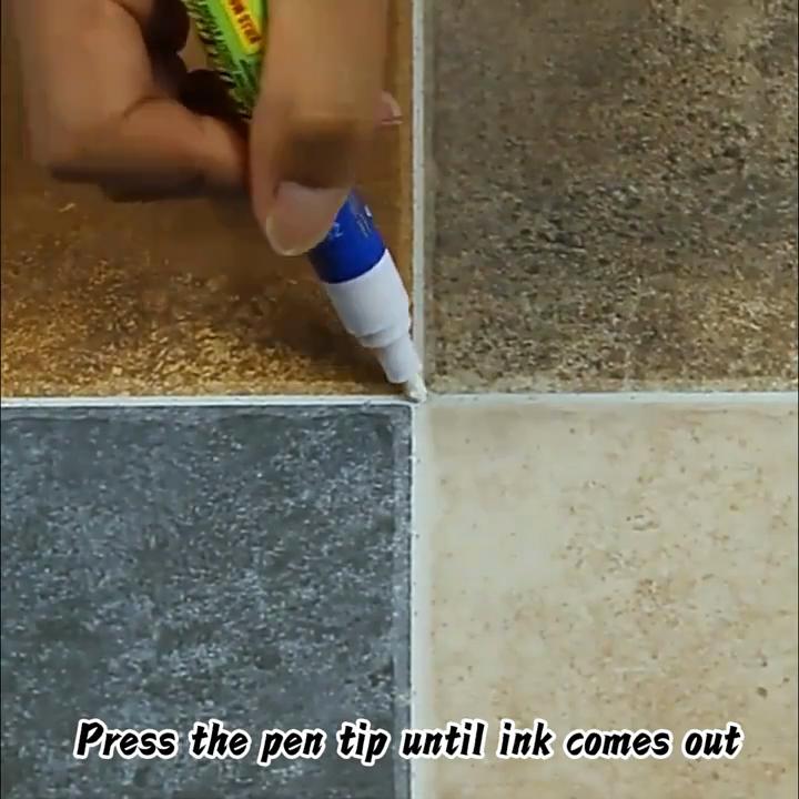 1pc Waterproof Tile Marker Grout Pen Wall Seam Pen For Tiles Floor Bathroom Decontamination Seam Repair Tools, For Hotel
